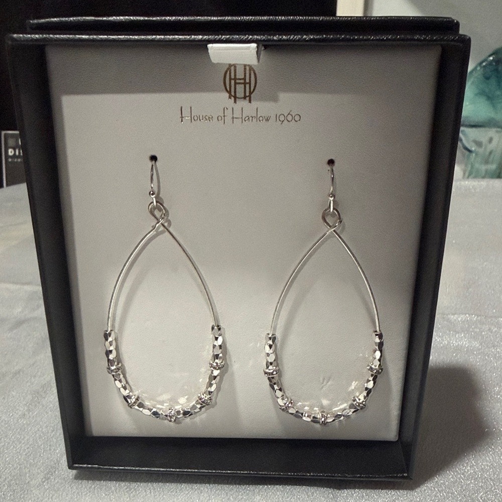 House of Harlow silver earrings brand new